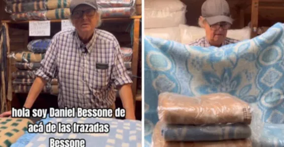 Awww: Adulto mayor chileno obtiene 1.3 millones de visualizaciones en TikTok en video que vende frazadas