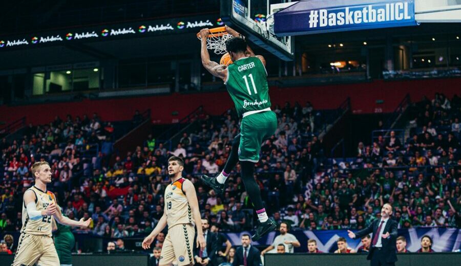 El Unicaja remonta al UCAM Murcia y buscará la BCL en una final española