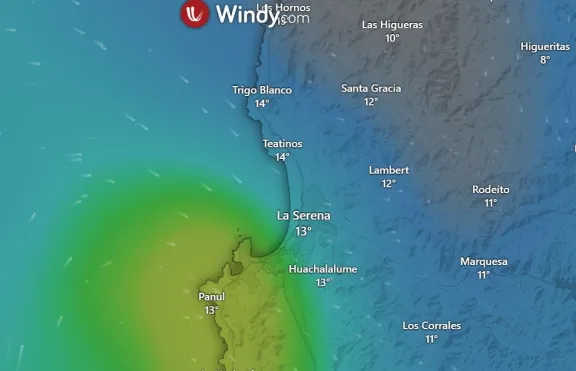¿Qué dice la aplicación más usada para ver el tiempo sobre las lluvias pronosticadas para la conurbación?