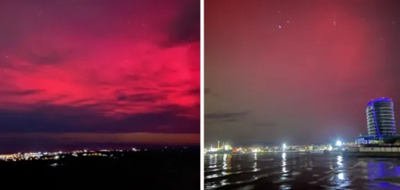Desde 1859 que no ocurría: auroras australes se vieron en el sur de Chile y en diversas partes del mundo