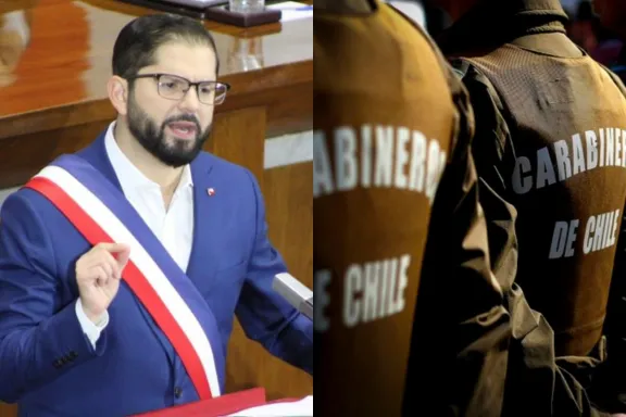 Hasta un sueldo adicional: Boric anuncia aumento en la gratificación de riesgo de Carabineros