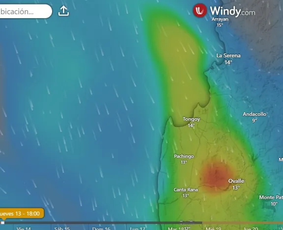 ¿Qué dice la app Windy? mira hasta esta hora podriá llover en la conurbación