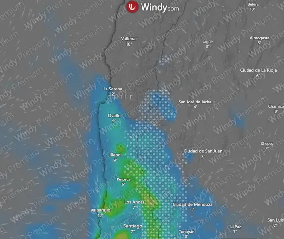 Wow: Más lluvias se esperan para la región de Coquimbo durante esta y la próxima semana