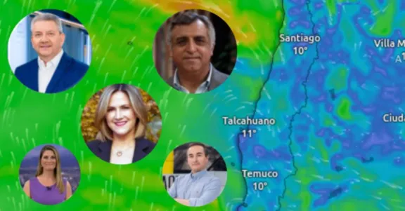 ¿Cuál es el tuyo? Estos son los meteorólogos preferidos de la televisión chilena, según encuesta