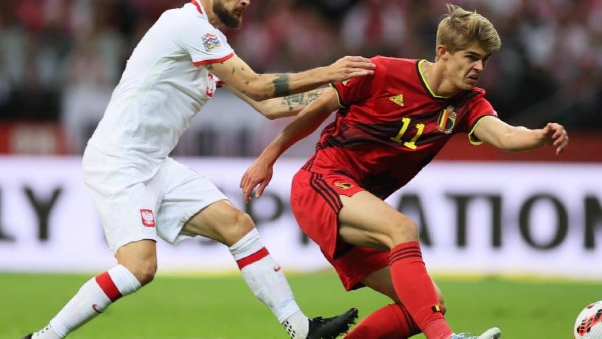 Charles De Ketelaere, en un partido con la selección de Bélgica