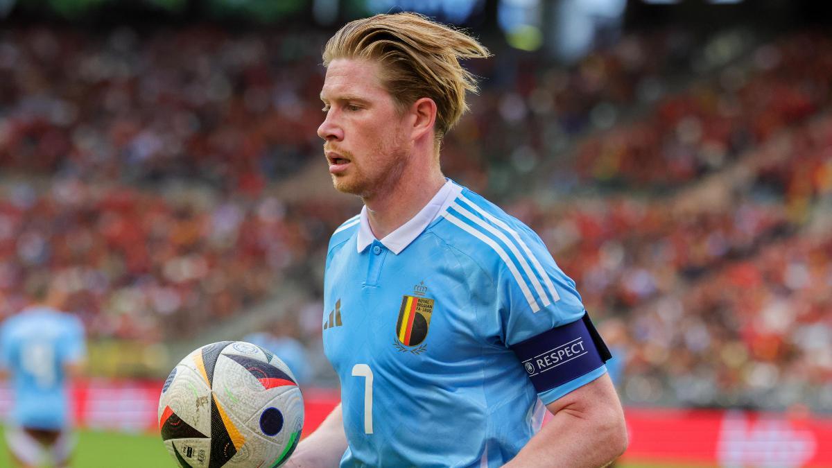 Kevin De Bruyne, durante un partido con la selección belga