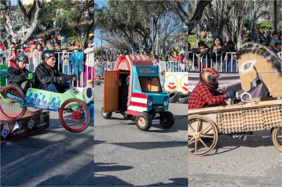 ¡Rugidos y risas! La Carrera de Carros Locos arrasa en el aniversario 480 de La Serena