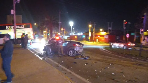 Coquimbo: Conductor impacta con barrera de contención y muere en el lugar