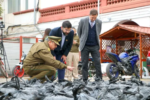 Carabineros decomisa cargamento de 320 kilos de marihuana en la Provincia del Choapa