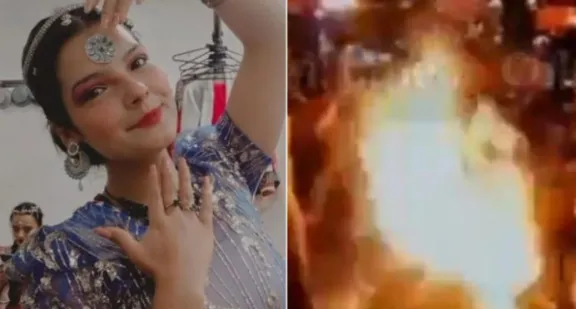 (Video) Tragedia: Artista colombiana quedó con 90% del cuerpo quemado por accidente en show de fuego en restaurant