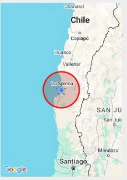 Sismo de magnitud 5.2 sacudió la conurbación La Serena-Coquimbo esta mañana