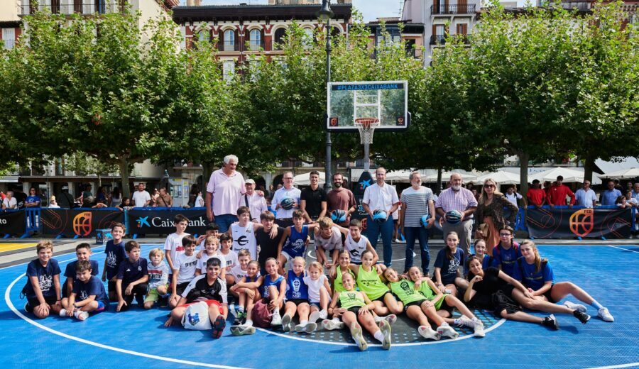 Pamplona acoge una nueva jornada de Plaza 3x3 CaixaBank, el mayor circuito de baloncesto al aire libre
