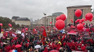 Más de 50.000 personas marcharon en Bruselas contra el ajuste del Gobierno belga